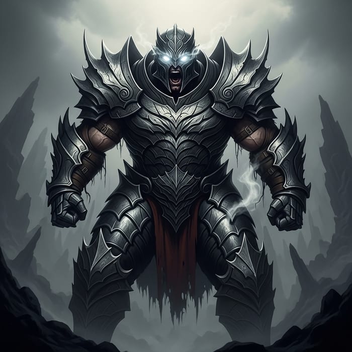 Furious Berserker Warrior in Detailed Armor | 1366x768