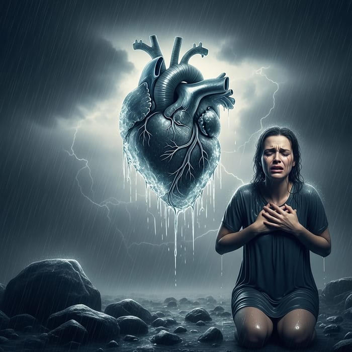 Emotional Suffering: Heart in Ice