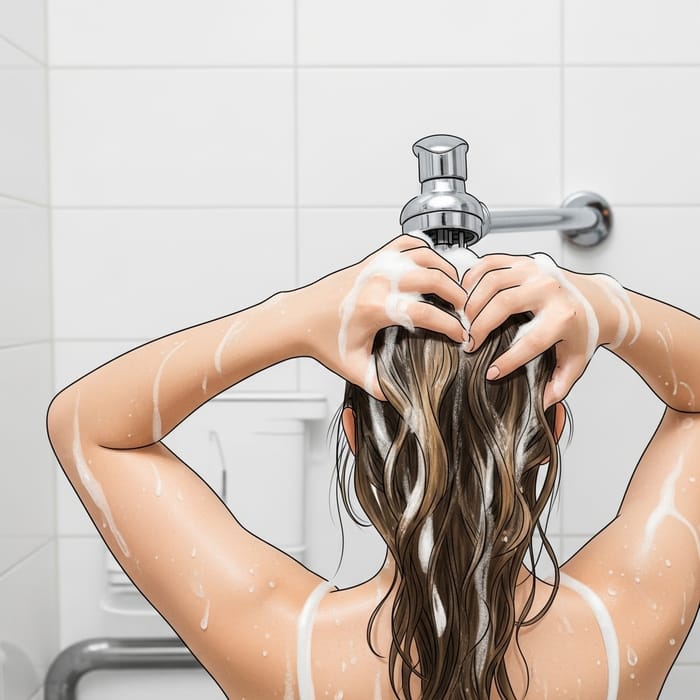 Girl Washing Hair: Step-by-Step Hair Washing Guide Girl Washing Hair: Step-by-Step Hair Washing Guide
