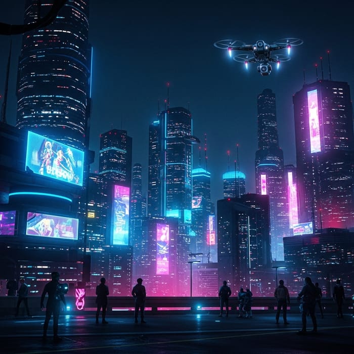 Cyberpunk Cityscape at Night | Neon Lights & Vibrant Colors Cyberpunk Cityscape at Night | Neon Lights & Vibrant Colors