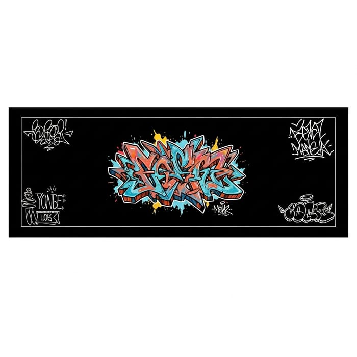 Bold & Vibrant Hand-Drawn Graffiti YouTube Banner Design Bold & Vibrant Hand-Drawn Graffiti YouTube Banner Design