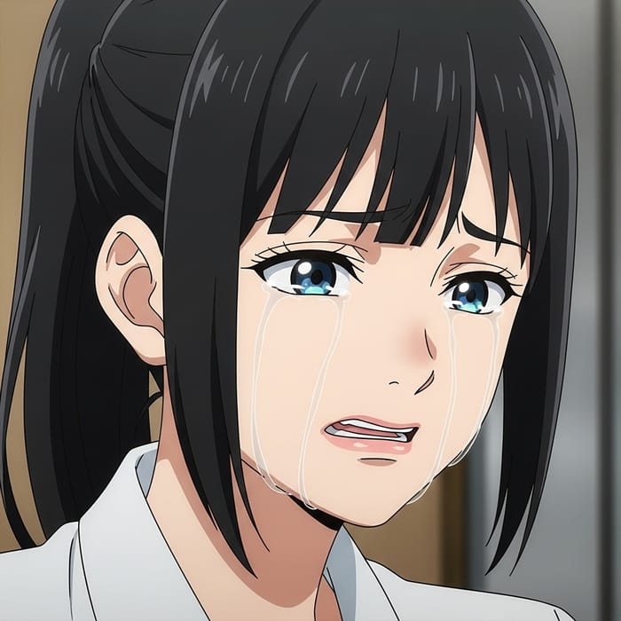 Natsu Dragneel with Black Hair Tied Up and Crying Natsu Dragneel with Black Hair Tied Up and Crying