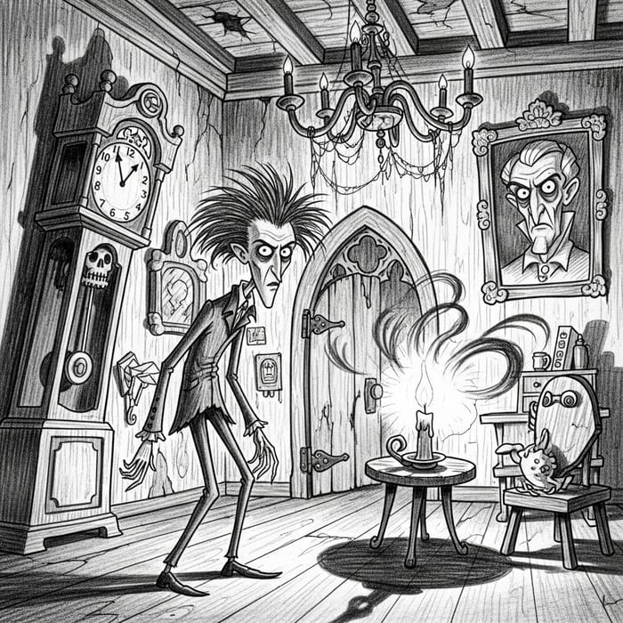 Tim Burton Style: Dark, Quirky, Gothic Illustration Art Tim Burton Style: Dark, Quirky, Gothic Illustration Art
