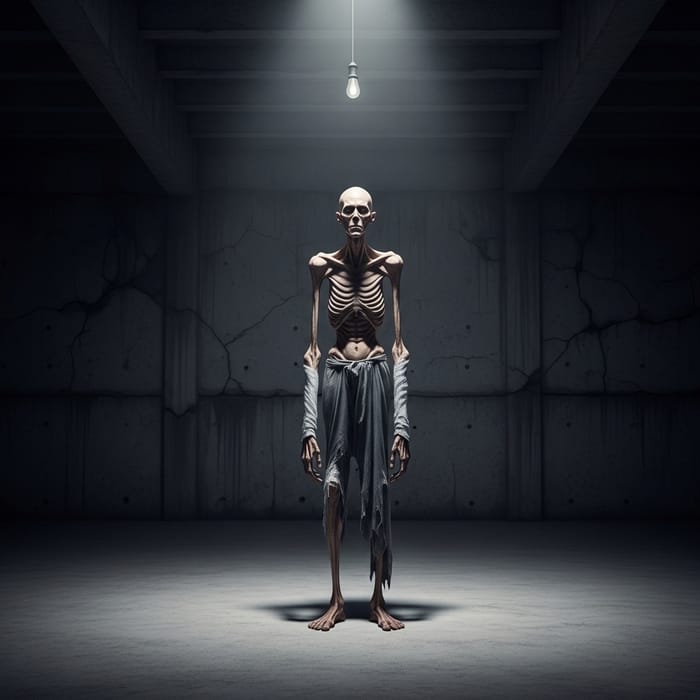 Exaggeratedly Skinny Figure Sculpture - Incredibly Thin Exaggeratedly Skinny Figure Sculpture - Incredibly Thin