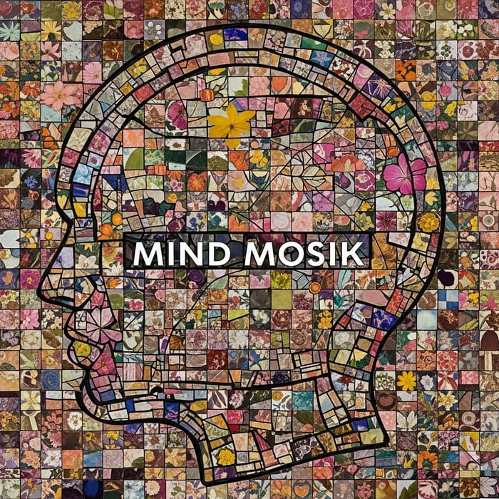 Mind Mosaic Image: Brilliant Intellect Weaved with Blooming Beauty Mind Mosaic Image: Brilliant Intellect Weaved with Blooming Beauty