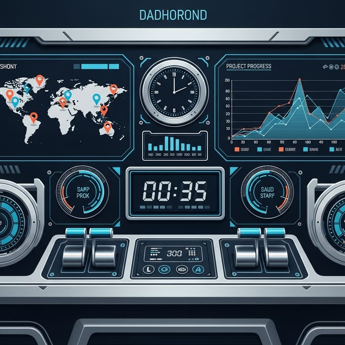 Futuristic Digital Dashboard Design Futuristic Digital Dashboard Design