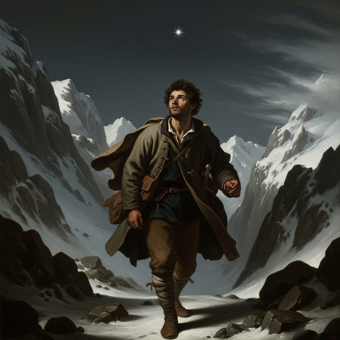 Majestic Starlit Solitude: Enigmatic Mountaintop Journey Majestic Starlit Solitude: Enigmatic Mountaintop Journey