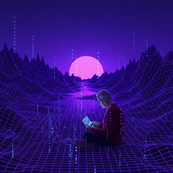 Old Night Tech: Violet Art Depicting Asperger's Syndrome