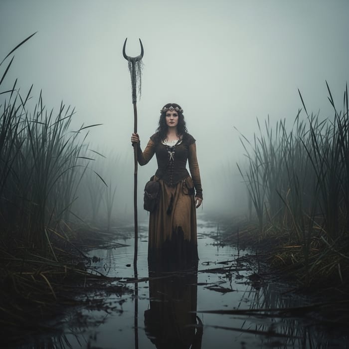 Swamp Princess Ava Gardner: Mystical Ethereal Emergence from Fog Swamp Princess Ava Gardner: Mystical Ethereal Emergence from Fog