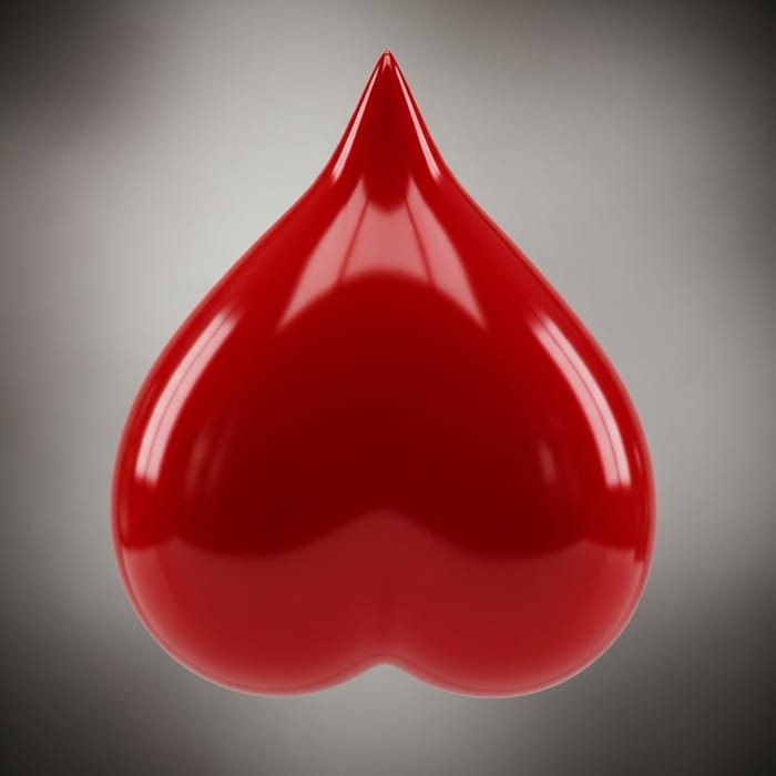 Upside-Down Red Heart Upside-Down Red Heart
