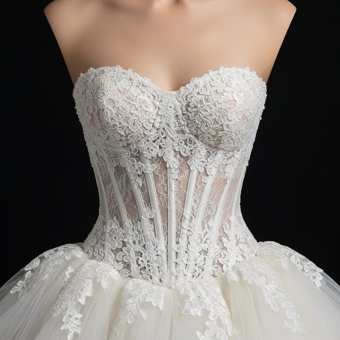 Elegant Strapless Short Wedding Dress Elegant Strapless Short Wedding Dress
