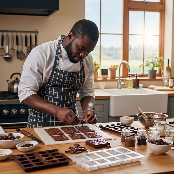 Homemade Chocolate Bars by Chocolate African Man