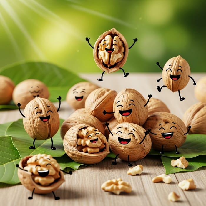 Playful Walnut Wonderland: Joyful Nut Scenes Playful Walnut Wonderland: Joyful Nut Scenes