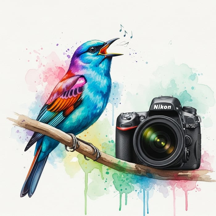 Vibrant Bird Art: Watercolor Healing Scenes Vibrant Bird Art: Watercolor Healing Scenes