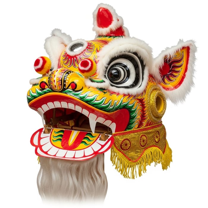 Traditional Vietnamese Lion Dance Head Mask Traditional Vietnamese Lion Dance Head Mask