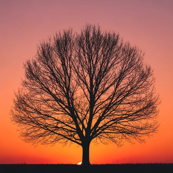 Sunset Silhouette: A Minimalist Masterpiece