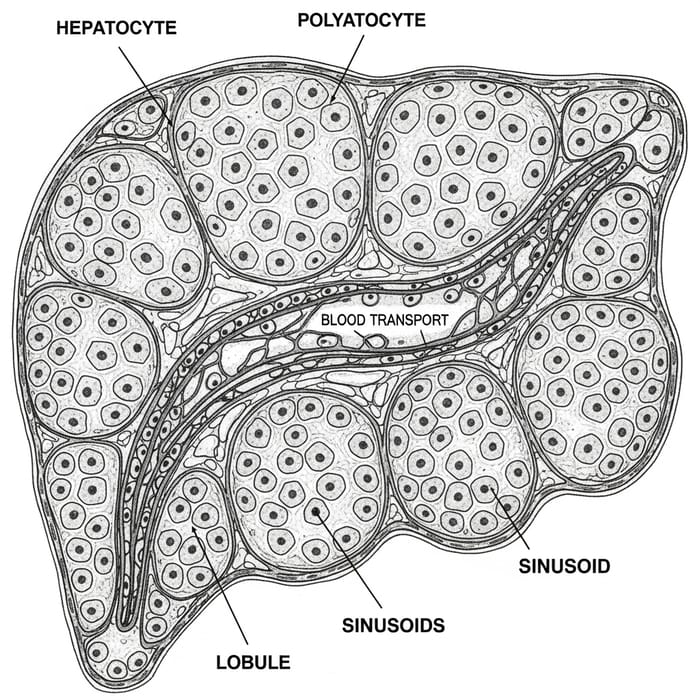 Hepatocytes: Structure, Functions & Roles in Liver | Scientific Illustration Hepatocytes: Structure, Functions & Roles in Liver | Scientific Illustration