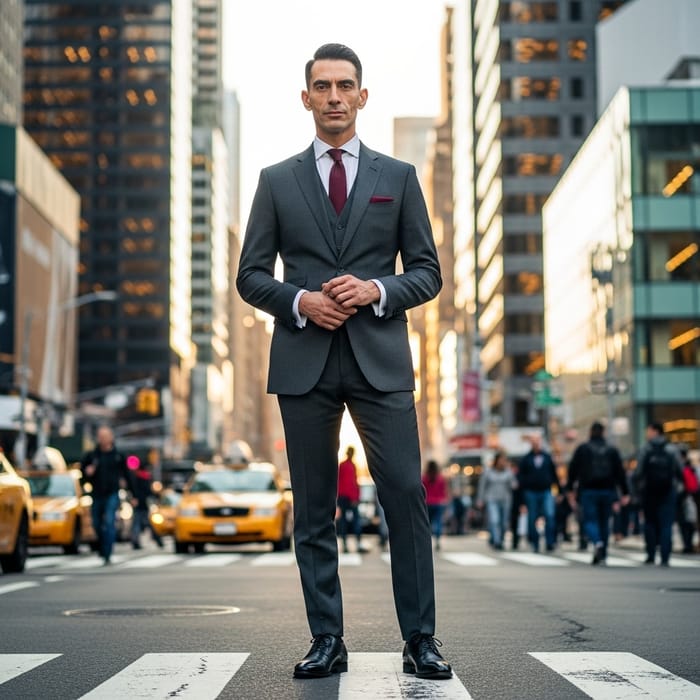Stylish Urban Man on the Street | Chic and Confident Look Stylish Urban Man on the Street | Chic and Confident Look