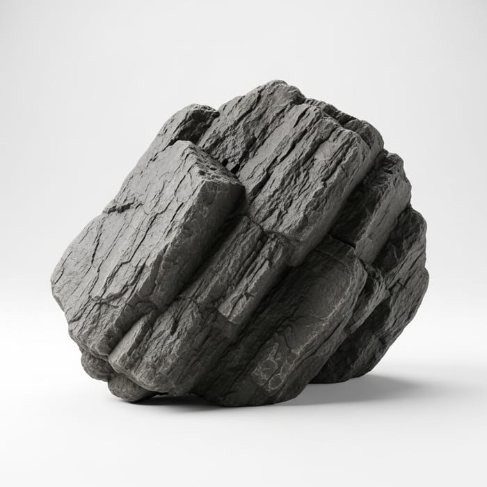 3D Rock on White Background - Realistic Stone Texture 3D Rock on White Background - Realistic Stone Texture
