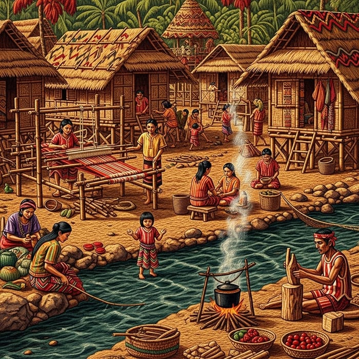 Ancient Filipino Village: Daily Activities & Indigenous Beauty Ancient Filipino Village: Daily Activities & Indigenous Beauty