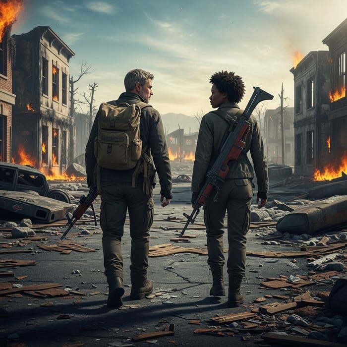 Surviving together post-apocalyptic journey Surviving together post-apocalyptic journey