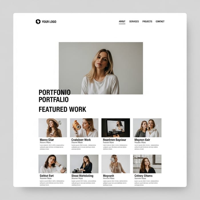 Minimalist Professional Portfolio Template | Modern Design Minimalist Professional Portfolio Template | Modern Design