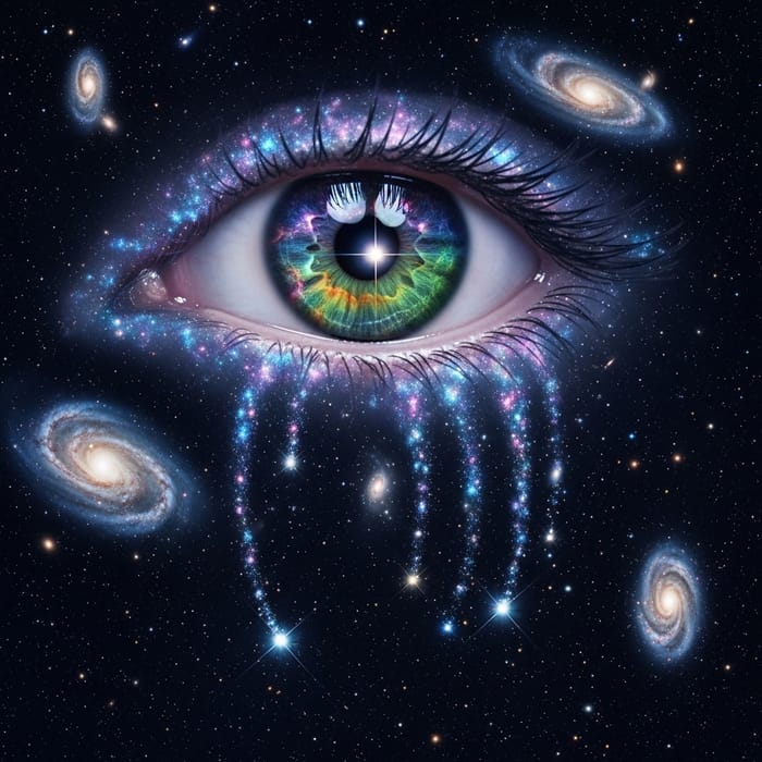 Captivating Night Sky - Swirling Galaxies & Shimmering Stars Captivating Night Sky - Swirling Galaxies & Shimmering Stars