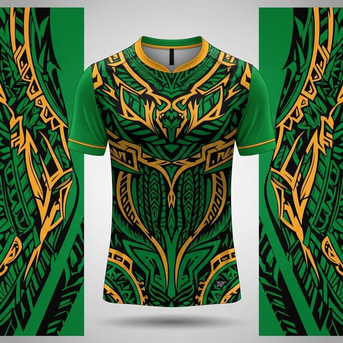Ethnic Tribal Pattern Jersey - Vibrant & Stylish Design Ethnic Tribal Pattern Jersey - Vibrant & Stylish Design
