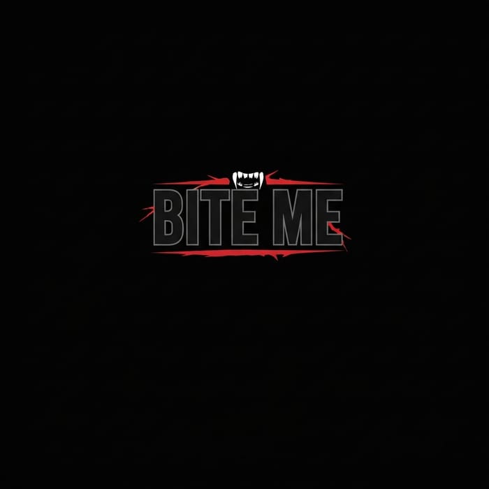 Dark Bite Me T-Shirt Logo Design | Stylish Graphic Art Dark Bite Me T-Shirt Logo Design | Stylish Graphic Art