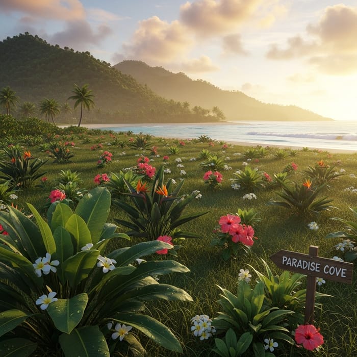 Explore a Tropical Island with a Marijuana Field Explore a Tropical Island with a Marijuana Field