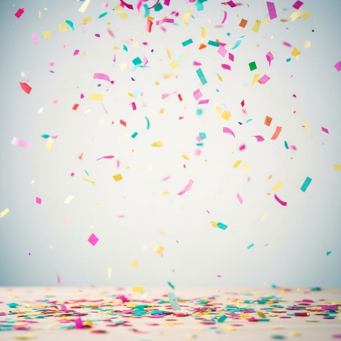 Vibrant Confetti Burst | Festive Joy Scene