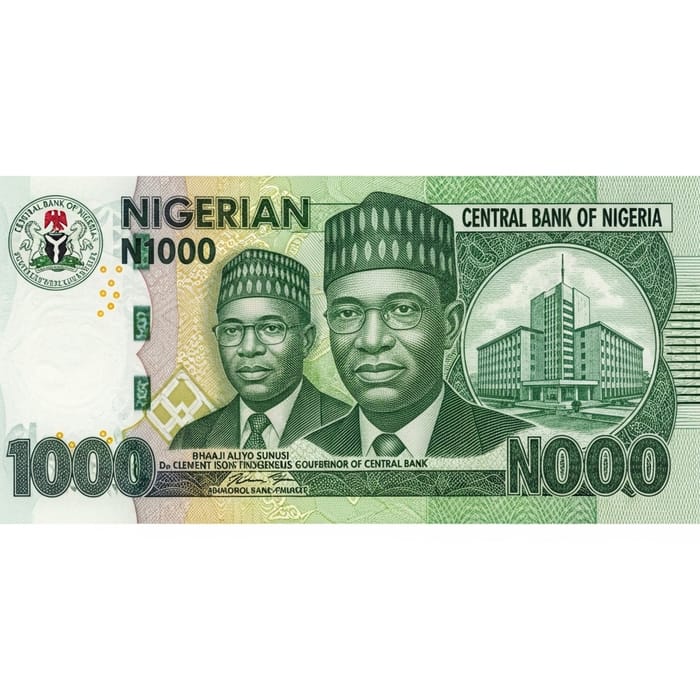 1000 Naira Bill - Nigerian Currency Note Design 1000 Naira Bill - Nigerian Currency Note Design