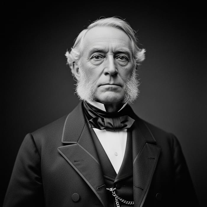Abraham Lincoln | Dramatic Black and White Portrait of a Notable 19th-Century Politician Abraham Lincoln | Dramatic Black and White Portrait of a Notable 19th-Century Politician
