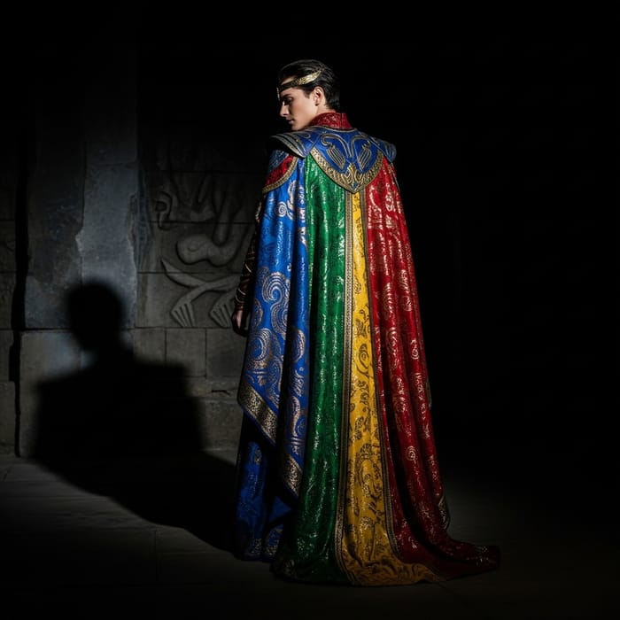 Avenger in Dark, Vivid Attire - A Film Hero Awaits Revenge Avenger in Dark, Vivid Attire - A Film Hero Awaits Revenge