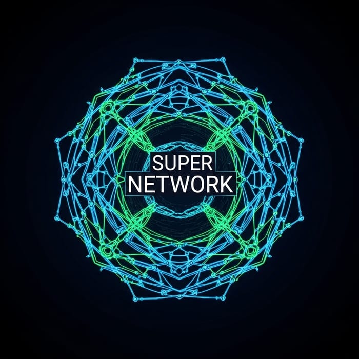 Super Network Icon - Vibrant and Modern Design | Cool & Stylish Super Network Icon - Vibrant and Modern Design | Cool & Stylish
