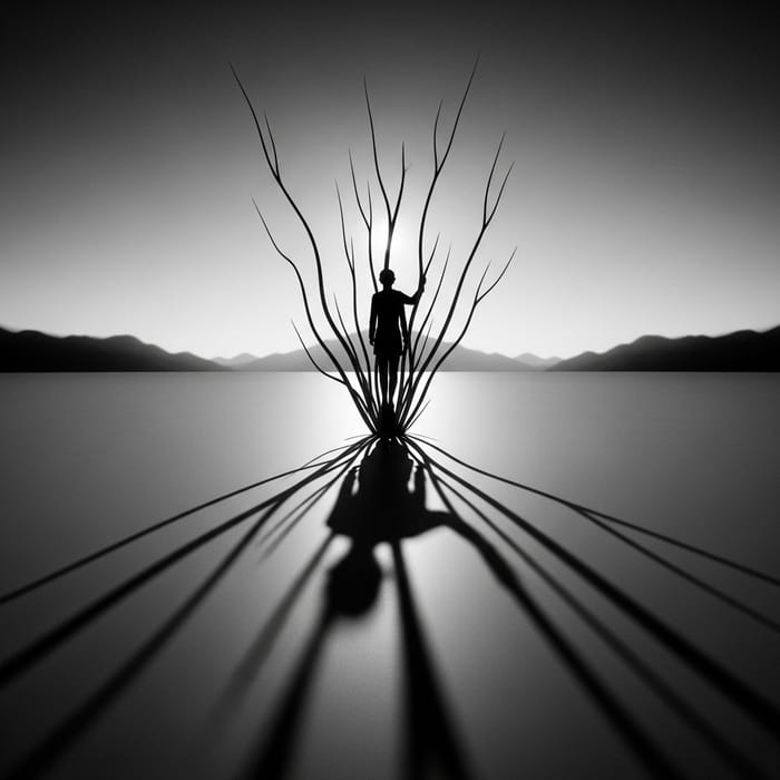 Ethereal Surrealist Journey through the Abyss of Mortality