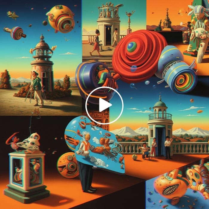 Vibrant Colors & Dynamic Transitions | Surreal Imagery & Glitch Effects