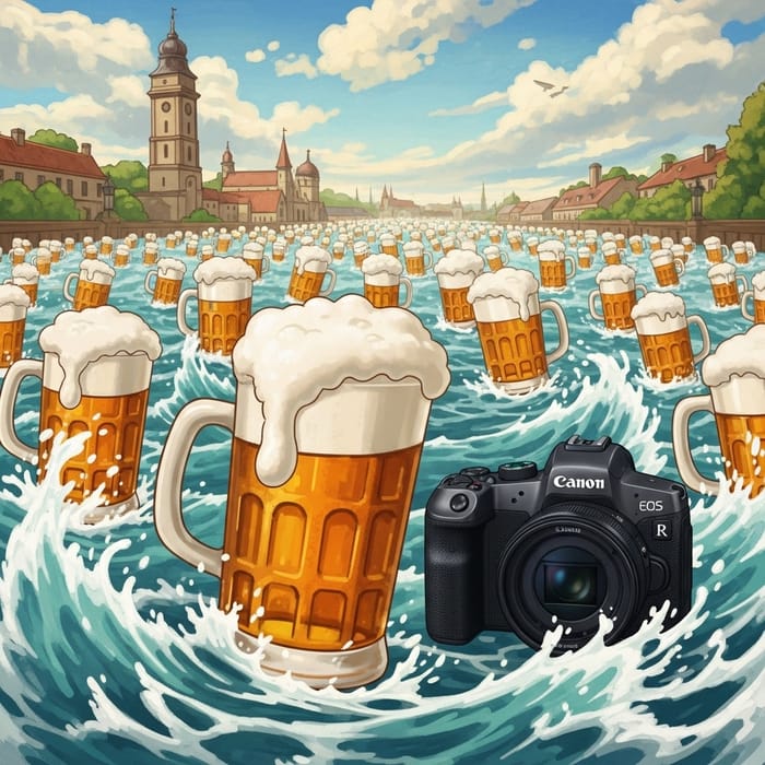 Beer Ocean Painting | Renaissance Landscape with Canon EOS R