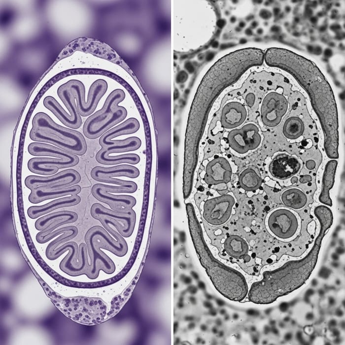 Aging Mitochondria: Detailed Visual Representation Aging Mitochondria: Detailed Visual Representation
