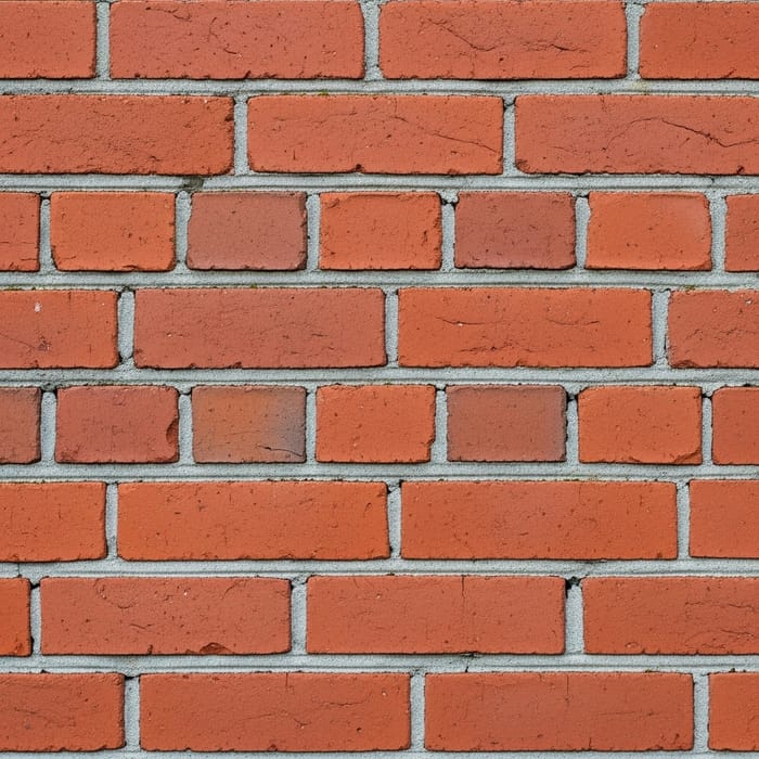 Red Brick Wall Construction, 4-Inch Design Red Brick Wall Construction, 4-Inch Design