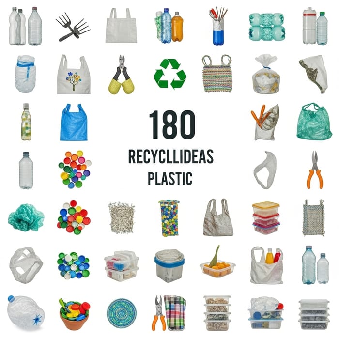 100 Plastic Recycling Ideas: Transform Waste into Practical Solutions