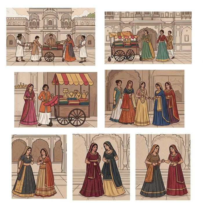 Embracing Rajput Royalty: The Graceful Tradition of Women's Shopping Embracing Rajput Royalty: The Graceful Tradition of Women's Shopping