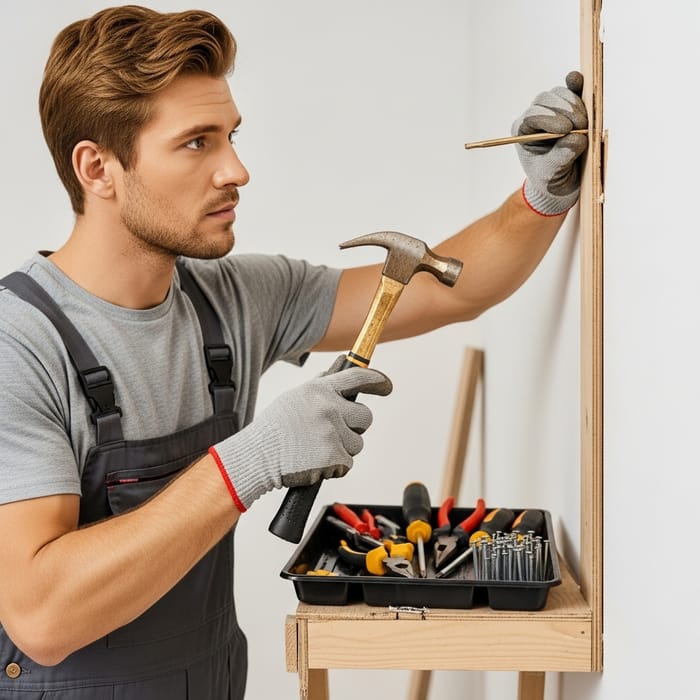 Skilled Craftsman with Golden Hands for Professional Wall Repair Skilled Craftsman with Golden Hands for Professional Wall Repair