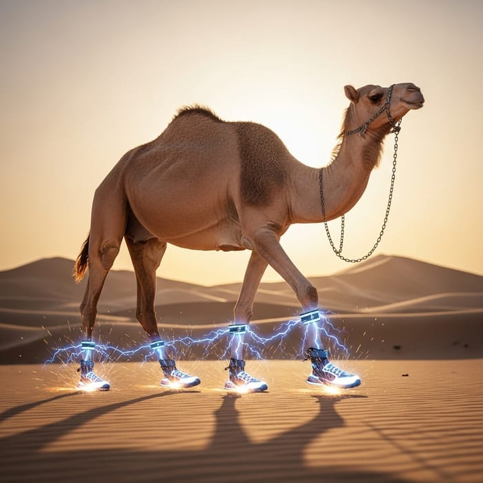 Camel-Powered Electricity: Innovative Footwear for Desert Travel Camel-Powered Electricity: Innovative Footwear for Desert Travel