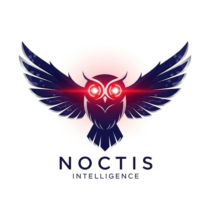 Enchanting Owl Logo with Glowing Infrared LED Eyes