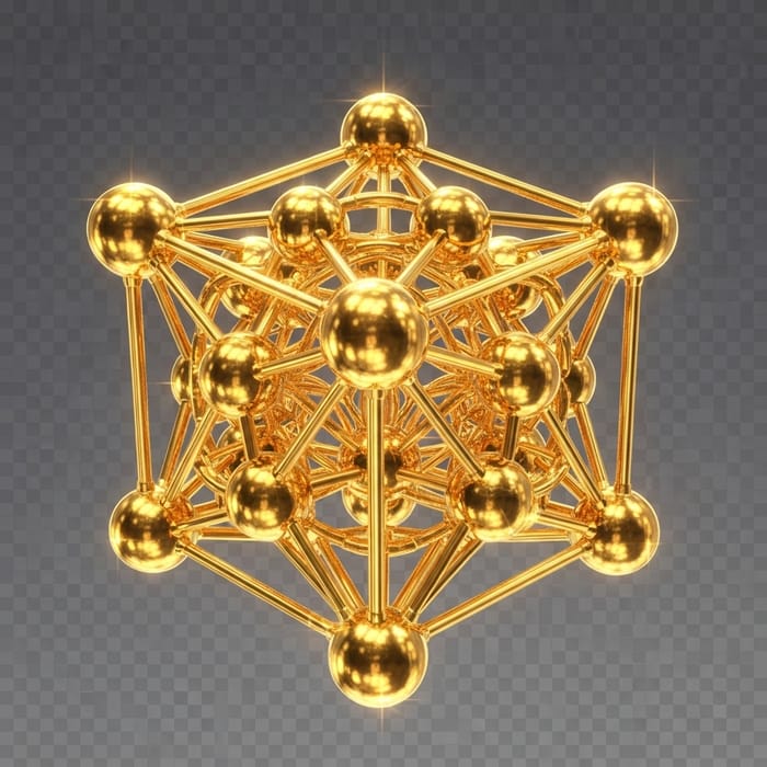Golden Metatron Symbol in PNG Format Golden Metatron Symbol in PNG Format