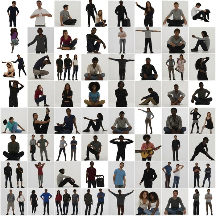 People Geometric Artwork