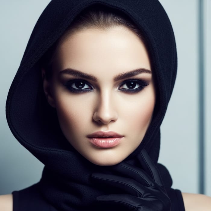 Elegant Beauty: Smooth Fair Face, Enchanting Eyes, Exquisite Features
