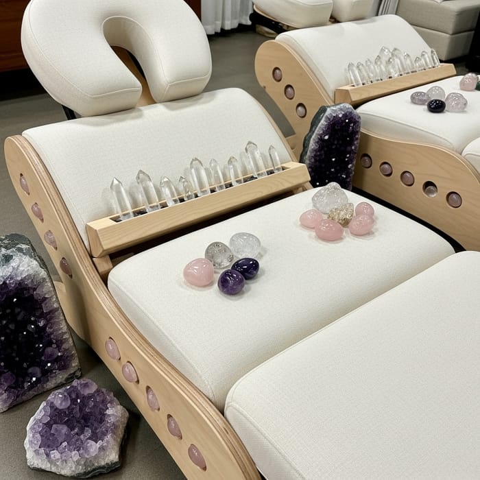 Realistic Therapy Stretchers for Reiki with Healing Crystals Realistic Therapy Stretchers for Reiki with Healing Crystals