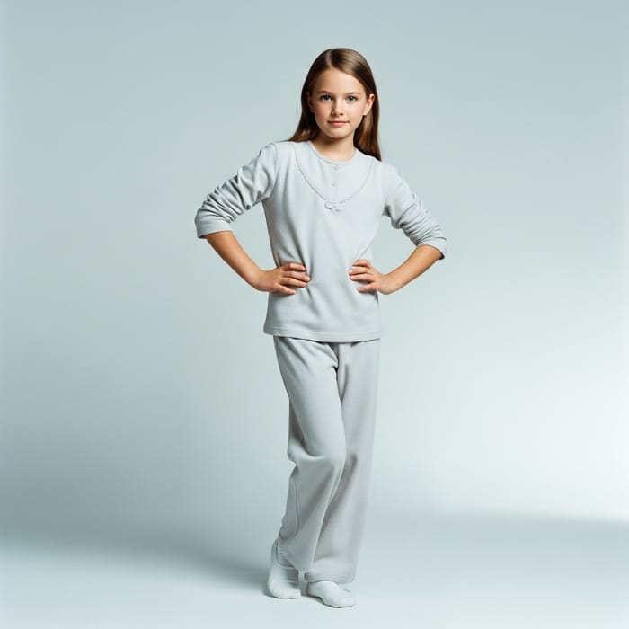 Beautiful Tween Girl in White Underpants | Vintage 2000s Advertisement